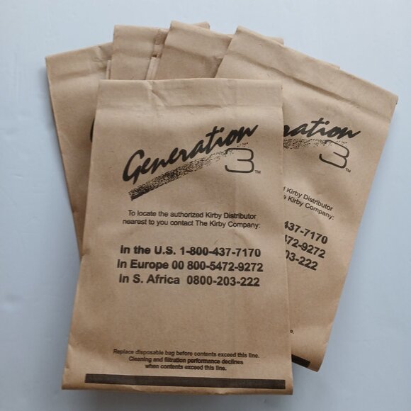 (5)  Kirby Generation 3 vacuum filter bags - Picture 3 of 4